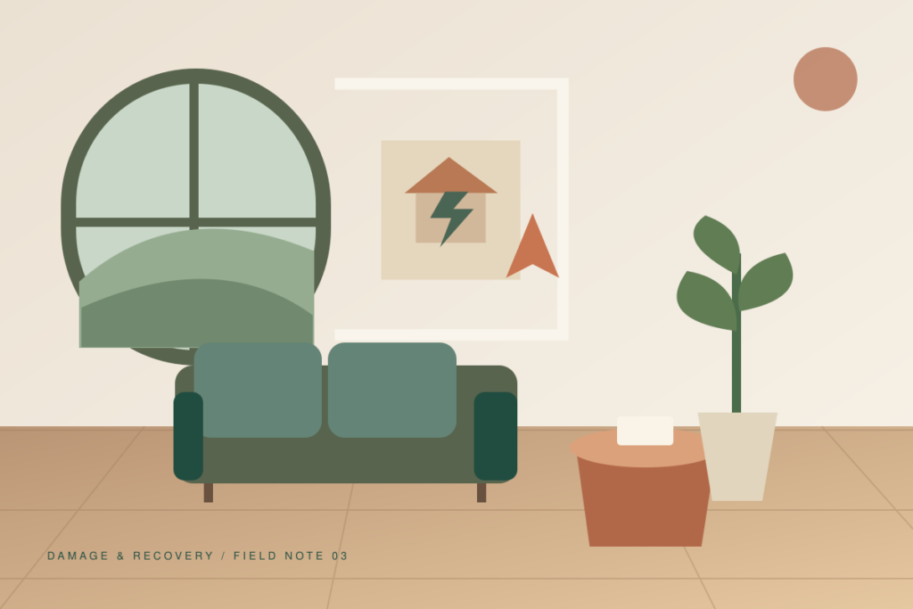 Original architectural illustration for After a Storm: Build a Calm Recovery Plan